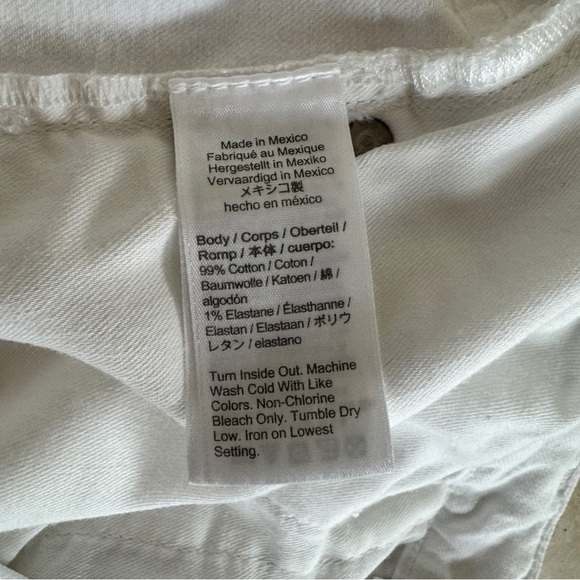 J Crew White Skinny Flare Jean Womens Size 33 High Waist Slimming - Picture 15 of 16